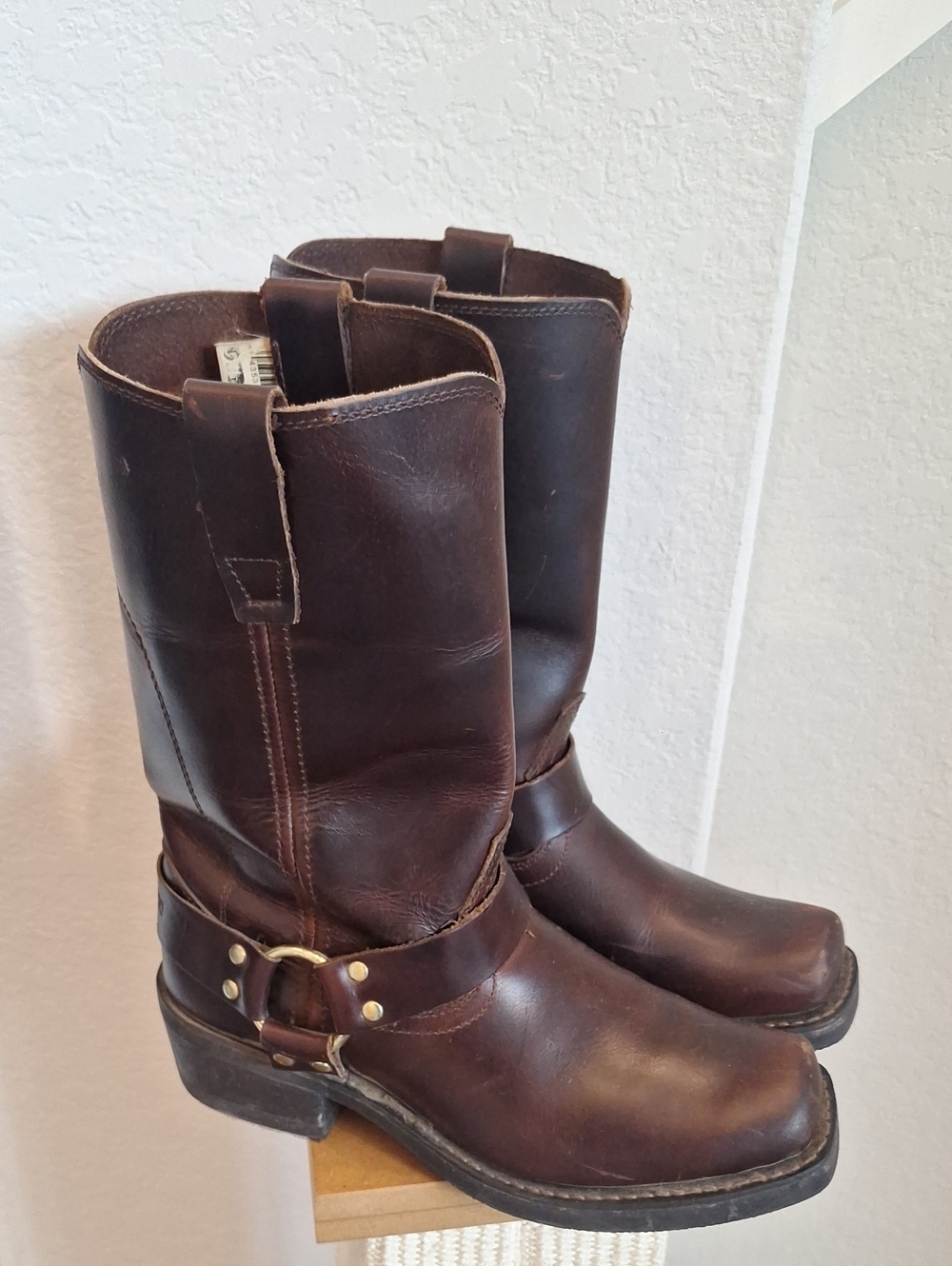 Vintage Durango Men's Harness Moto Boots Brown 11" Size 8EE